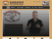 Tablet Screenshot of kangaroocarry.com